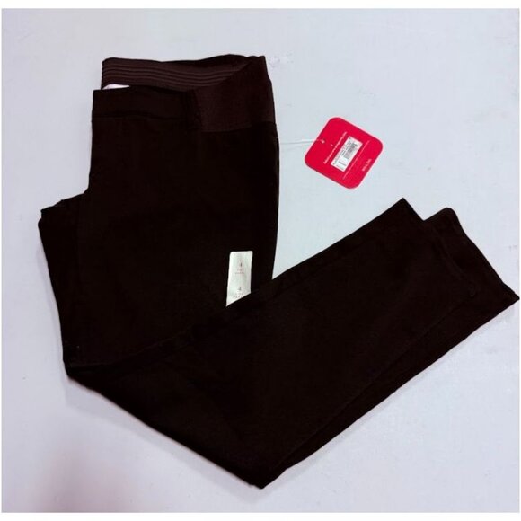 Ingrid & Isabel Maternity Black Inset Panel Ankle Skinny Trouser Pant Size 4 - Picture 1 of 7